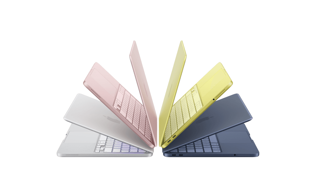 MacBook Air ve čtyřech barevných variantách